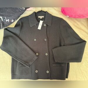 Black Double-Breasted Jacket